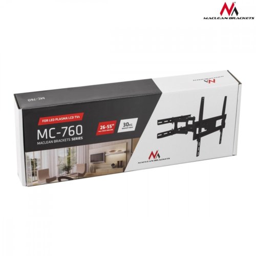 Maclean Uchwyt do TV MC-760 26-55 cali 30 kg czarny