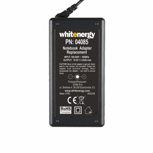 Whitenergy Zasilacz PwrSupplyAC230V/19.5V 4.62A plug 7.4x5.0
