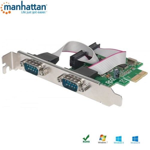 Kontroler/Karta Manhattan PCI-Express Portu szeregowego 2x RS232/COM