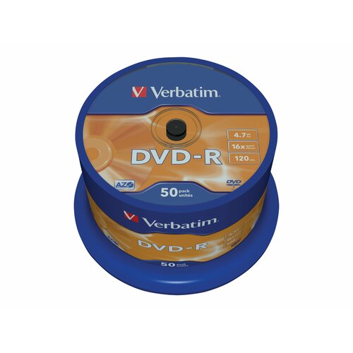 DVD-R Verbatim 16x 4.7GB (Cake 50) MATT SILVER