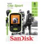 Sandisk odtwarzacz MP3 Clip Sport 8GB czarno-limonkowy