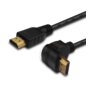 Kabel HDMI Kątowy Elmak SAVIO CL-108 v2.0, 3D, 4Kx2K, miedź, 1.5m Czarny