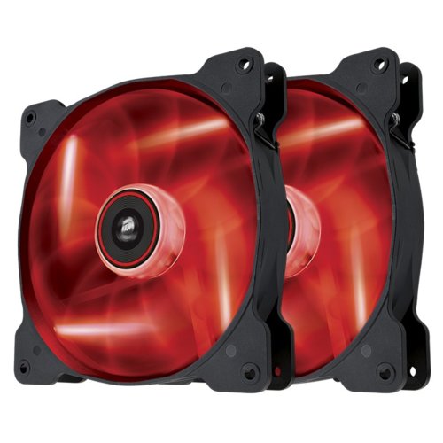 Corsair Fan SP140 LED Red High Static Pressure Twin Pack