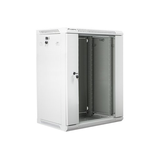 LANBERG Szafa instalacyjna wisząca 19'' 15U 600X450mm szara (drzwi       szklane)