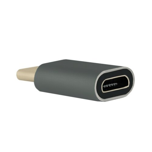 Adapter USB Qoltec USB-C - micro USB Szary (50478)