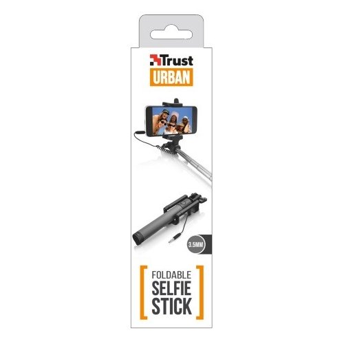 Trust Foldable Selfie Stick - czarny