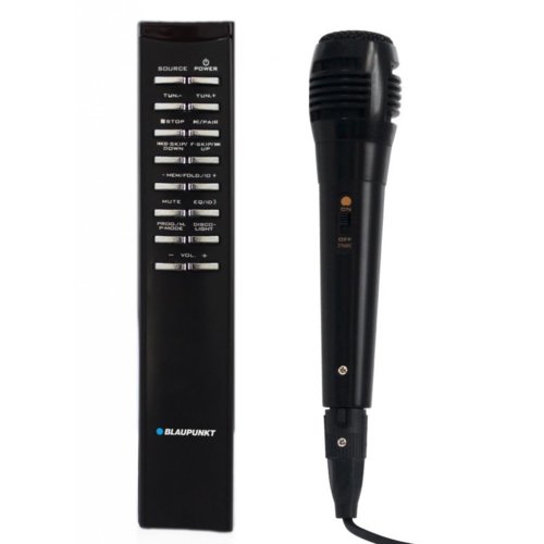 Wieża z Bluetooth Blaupunkt MS60BT USB | Karaoke Czarny-szary