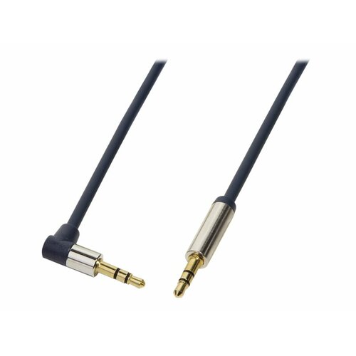 Kabel audio stereo LogiLink CA11100 3,5 mm, M/M, 1m, kąt 90°