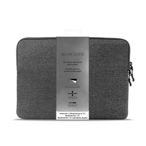 PURO Uni Slim Secure Sleeve Pokrowiec MacBook Air 13" /MacBook Pro 13" Retina /Ultrabook 13" (szary)