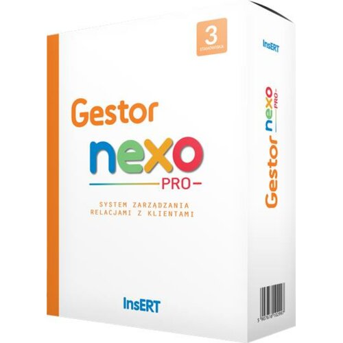 Oprogramowanie Insert - Gestor nexo Pro 1 stn