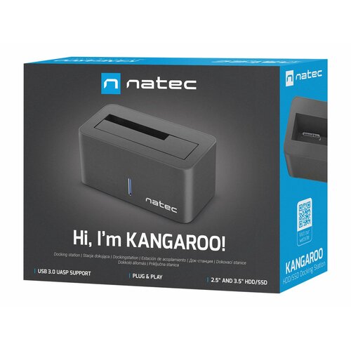Stacja dokująca HDD Natec Kangaroo SATA 2.5" + 3.5" USB 3.0 + zasilacz