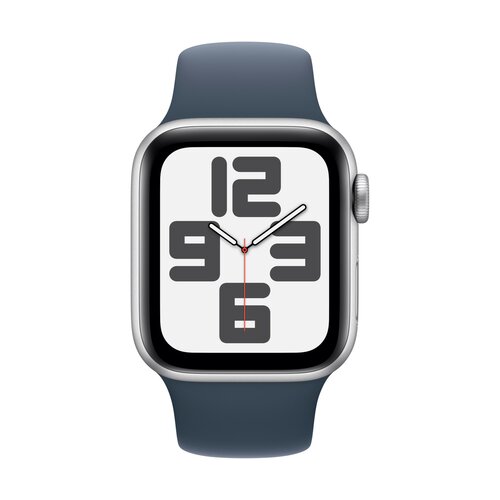 Smartwatch Apple Watch SE GPS + Cellular 40mm srebrny aluminium + niebieski pasek S/M