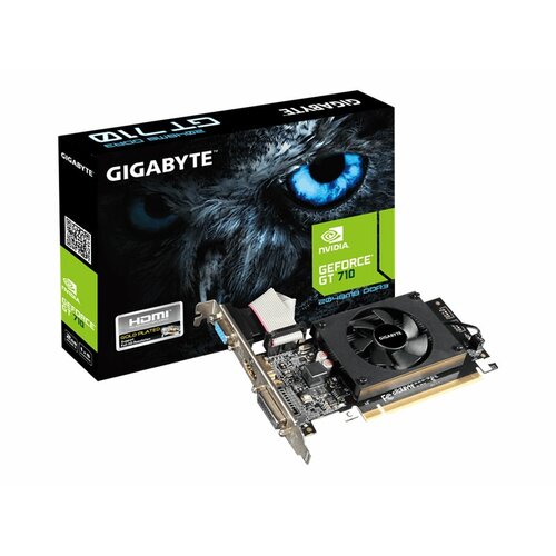 Gigabyte NVIDIA GEFORCE GT 710 2048MB DDR3 64b PCI-E 2.0 (954MHz/1800MHz) Low profile