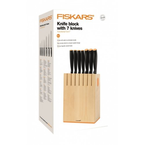 Fiskars Zestaw 7 noży w bloku Functional Form  10187810