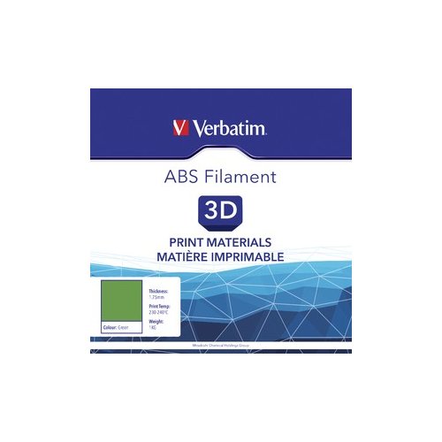 Verbatim Filament 3D ABS 1.75mm 1kg green