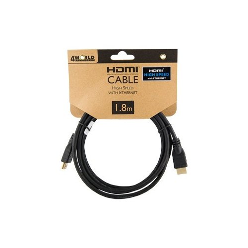4World Kabel HDMI|High Speed z Ethernetem|1.8m|