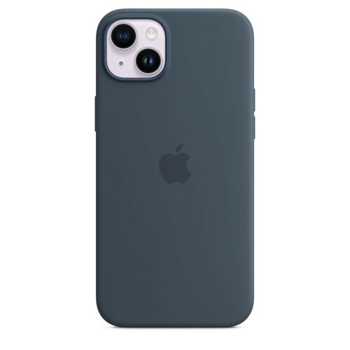 Etui silikonowe Apple MagSafe do iPhone'a 14 Plus Sztormowy błękit