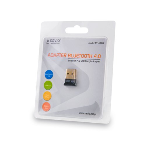 Adapter Bluetooth 4.0 SAVIO BT-040 Czarny