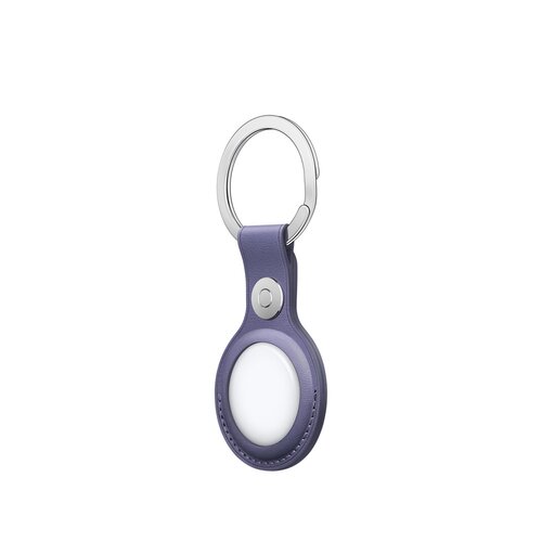 Apple AirTag Leather Key Ring - Wisteria