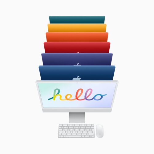 24-inch iMac with Retina 4.5K display: Apple M1 chip with 8-core CPU and 7-core GPU, 256GB - Green