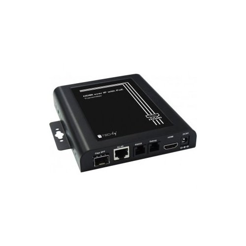 Extender / nadajnik HDMI Techly over IP z funkcją ściany wizyjnej, PoE