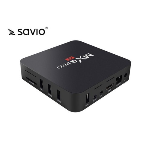 Elmak SAVIO TVBOX-01, Android 6.0, HDMI v 2.0, 4K UHD, 4xUSB, WiFi, SD/MMC