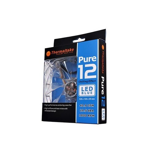 Thermaltake Wentylator - Pure 12 LED Blue (120mm, 1000 RPM) BOX
