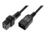 Kabel zasilający ASSMANN IEC LOCK 3x1,5mm2 Typ IEC C20/IEC C19 M/Ż 1m czarny