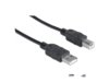 Kabel USB Manhattan USB 2.0 A-B M/M, 3m, czarny