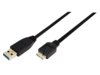 Kabel USB 3.0 LogiLink CU0026 A/B micro 1m