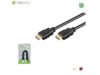 Kabel HDMI Techly HDMI-HDMI M/M 1,4 Ethernet, ekranowany, 3D 4K, 3m, czarny