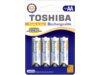 Akumulatorki niklowo-wodorkowe Toshiba TNH-6AC 4BP AA  2250mAh blister 4 szt.