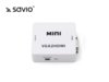 Adapter/Konwerter VGA SAVIO CL-110 VGA (F)+minijack(F) - HDMI A/F Full HD/1080p 60Hz