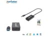 Kabel adapter Manhattan Super Speed USB 3.0 na HDMI M/F 1080p, czarny