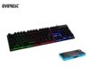 Klawiatura przewodowa EVEREST KB-GX9 Black US Gaming Multicolor LED