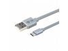 TB Kabel USB C - USB 2m szary, metalowy
