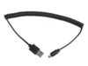 Gembird Kabel micro spirala USB 2.0 1.8m czarny AM-MBP5P