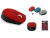 Mysz bezprzewodowa VAKOSS TM-662R TEKSTYLNA optyczna 3 przyciski, 1000dpi czerwona