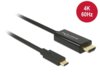 Delock Kabel USB CM - HDMI 1m 4K 60 Hz (tryb alternatywny DP)