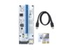 Qoltec Riser PCi-E 1x-16x | USB 3.0 | uniwersalny | 008S | SATA/MOLEX/PCI-E