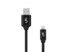 Kabel USB 2.0 eXc STRONG USB A(M) - Lightning 8-pin(M), 2m, czarny