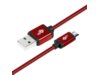 TB Kabel USB-Micro USB 1.5 m rubinowy sznurek