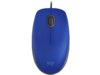 Mysz przewodowa Logitech M110 Silent optyczna niebieska