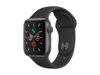Apple Watch Serii 5 GPS + Cellular 44mm gwiezdna szarość aluminium z czarnym sportowym paskiem S/M i M/L