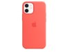 Etui iPhone 12 mini Silikonowe z funkcją MagSafe Różowy cytrus