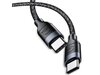 Kabel pleciony USAMS U31 USB-C na USB-C 100W Czarny