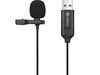 Mikrofon Sandberg Streamer USB Clip Microphone czarny