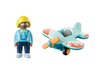 Zabawka Playmobil samolot z obrotowym śmigłem i pilotem