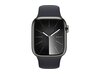 Smartwatch Apple Watch Series 9 GPS + Cellular stal nierdzewna mocny grafit 41 mm + opaska sportowa północ S/M