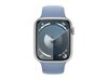 Smartwatch Apple Watch Series 9 GPS + Cellular aluminium 45mm srebrny + opaska sportowa zimowy błękit